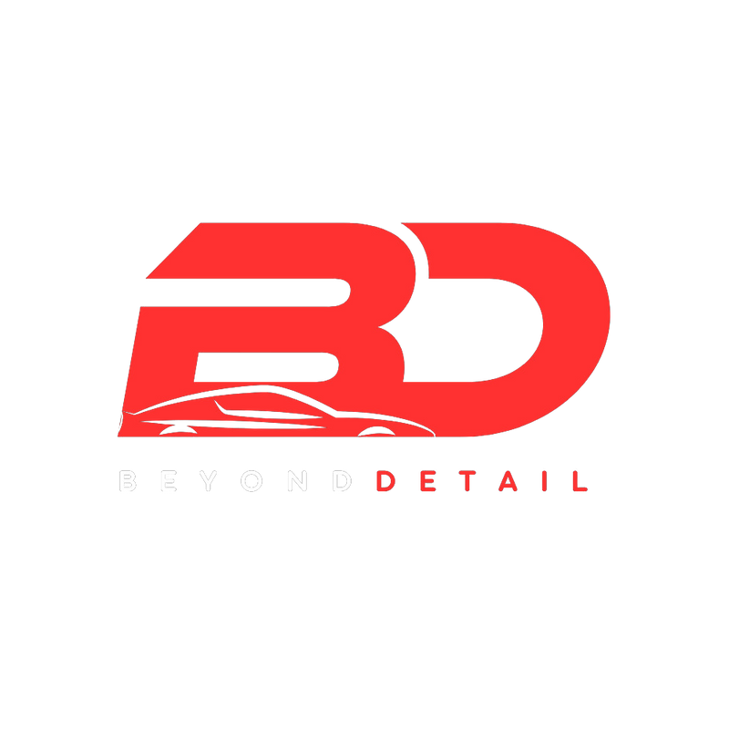 Beyond Detail — red BD monogram wordmark